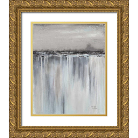 Muted Paysage II Gold Ornate Wood Framed Art Print with Double Matting by Pinto, Patricia