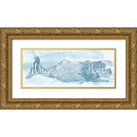 Sea Your Way In Gold Ornate Wood Framed Art Print with Double Matting by DeRice, Julie