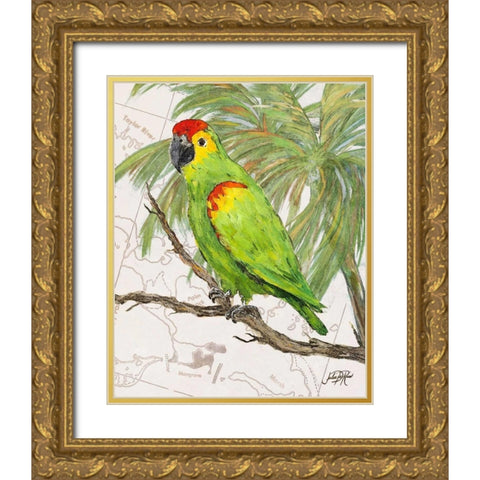Another Bird in Paradise II Gold Ornate Wood Framed Art Print with Double Matting by DeRice, Julie