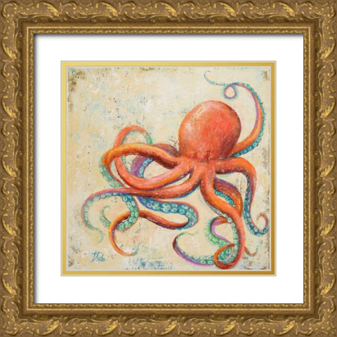 Creatures of the Ocean II Gold Ornate Wood Framed Art Print with Double Matting by Pinto, Patricia