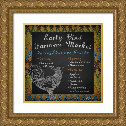 Early Bird II Gold Ornate Wood Framed Art Print with Double Matting by Edwins, Hugo