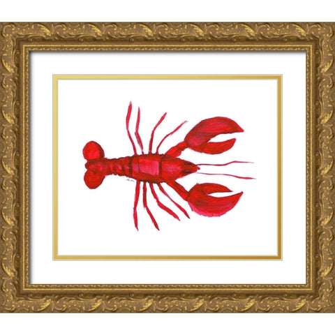 Pincher II Gold Ornate Wood Framed Art Print with Double Matting by Edwins, Hugo