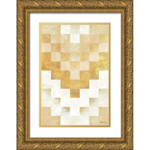 The Golden Path Gold Ornate Wood Framed Art Print with Double Matting by Edwins, Hugo