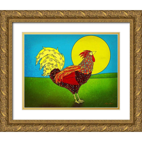 Bright and Early II Gold Ornate Wood Framed Art Print with Double Matting by Edwins, Hugo