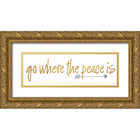 Light II Gold Ornate Wood Framed Art Print with Double Matting by SD Graphics Studio