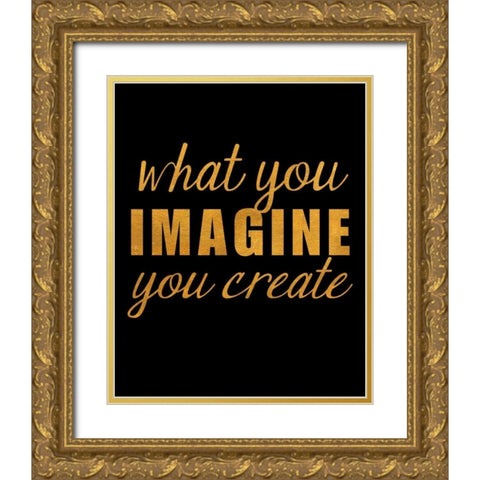 Smile Imagine II Gold Ornate Wood Framed Art Print with Double Matting by Studio, SD Graphics