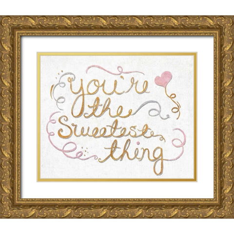 You Are My Favorite II Gold Ornate Wood Framed Art Print with Double Matting by SD Graphics Studio