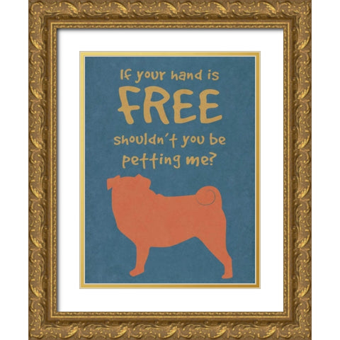 Deoge Says III Gold Ornate Wood Framed Art Print with Double Matting by Studio, Sd Graphics