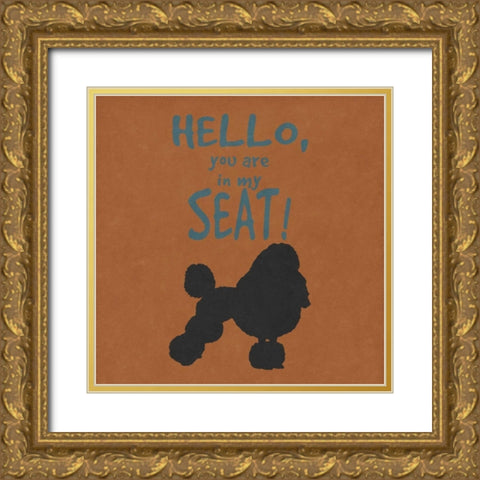 Deoge Says Square I Gold Ornate Wood Framed Art Print with Double Matting by Studio, Sd Graphics