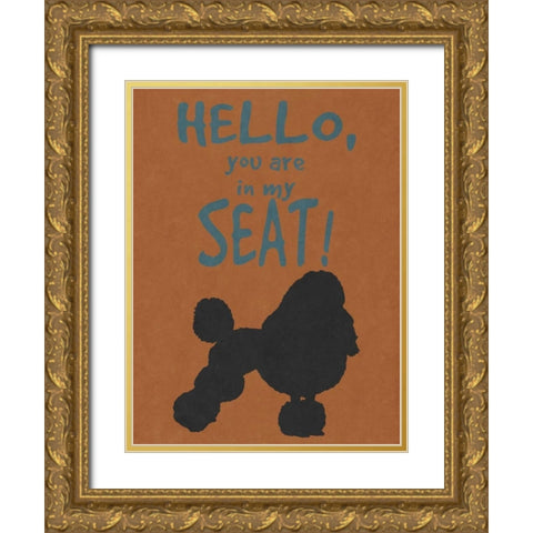 Deoge Says I Gold Ornate Wood Framed Art Print with Double Matting by Studio, Sd Graphics