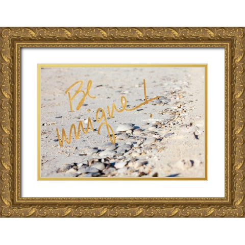 Be Unique Gold Ornate Wood Framed Art Print with Double Matting by Bryant, Susan