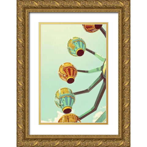 Sky Ride I Gold Ornate Wood Framed Art Print with Double Matting by Peck, Gail