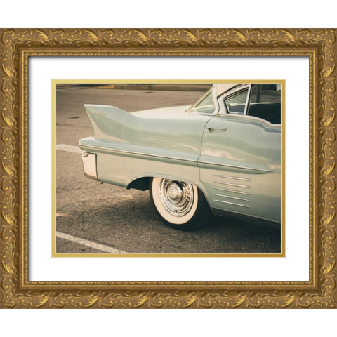Ride Along Gold Ornate Wood Framed Art Print with Double Matting by Peck, Gail