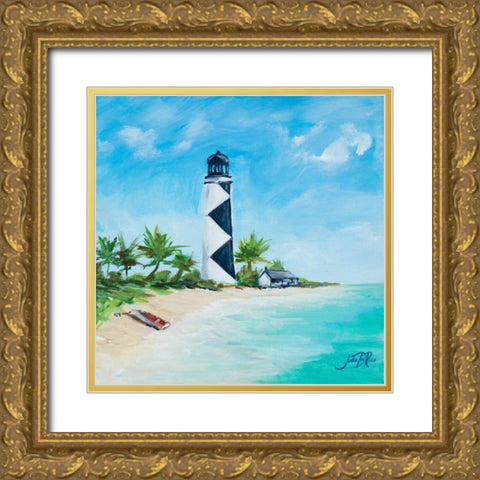 The Lighthouses IV Gold Ornate Wood Framed Art Print with Double Matting by DeRice, Julie