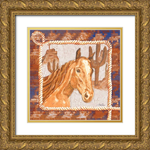 Western Art III Gold Ornate Wood Framed Art Print with Double Matting by Ritter, Gina