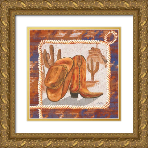 Western Art I Gold Ornate Wood Framed Art Print with Double Matting by Ritter, Gina