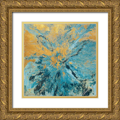 Earth and Water Gold Ornate Wood Framed Art Print with Double Matting by Gonzalez, Roberto
