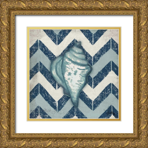 Coastal Modele III Gold Ornate Wood Framed Art Print with Double Matting by Medley, Elizabeth