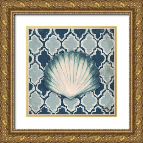 Coastal Modele I Gold Ornate Wood Framed Art Print with Double Matting by Medley, Elizabeth