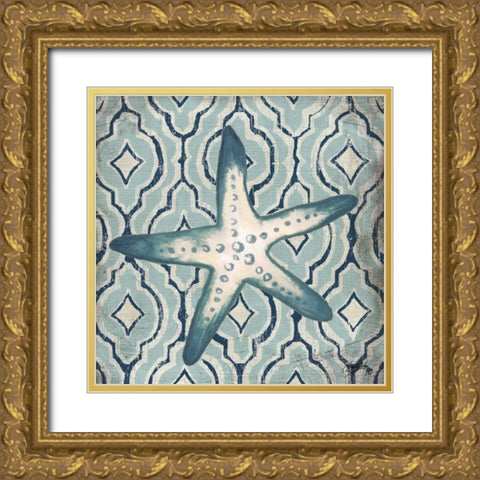 Coastal Modele IV Gold Ornate Wood Framed Art Print with Double Matting by Medley, Elizabeth