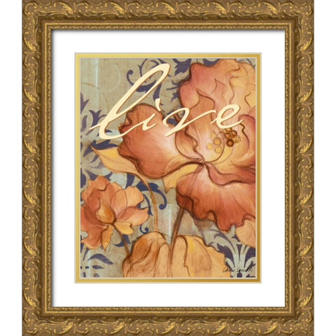 Rouge Lilac Inspiration I Gold Ornate Wood Framed Art Print with Double Matting by Loreth, Lanie