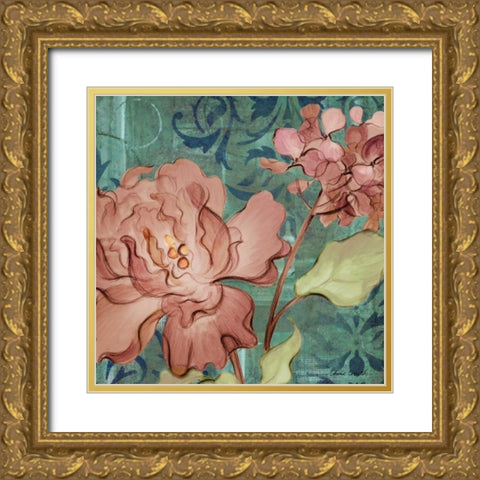 Boho Dream Square II Gold Ornate Wood Framed Art Print with Double Matting by Loreth, Lanie