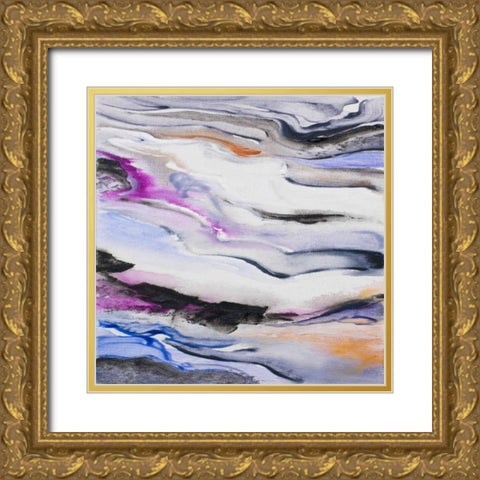 Busy Dreams Square Gold Ornate Wood Framed Art Print with Double Matting by Loreth, Lanie