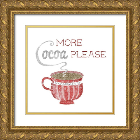 More Cocoa Gold Ornate Wood Framed Art Print with Double Matting by Metz, Andi