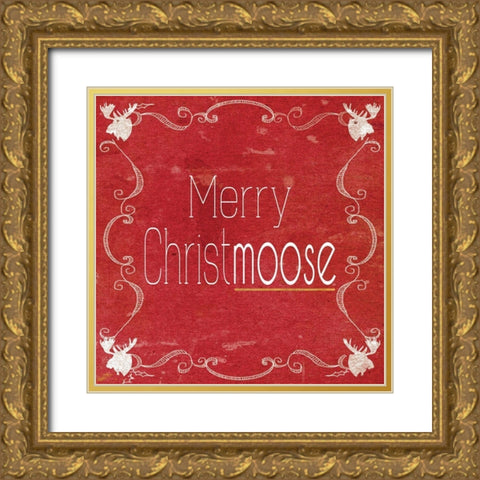 Red Hot Christmas III Gold Ornate Wood Framed Art Print with Double Matting by Metz, Andi