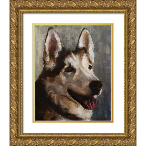 Best Friend I Gold Ornate Wood Framed Art Print with Double Matting by Johnson, Walt