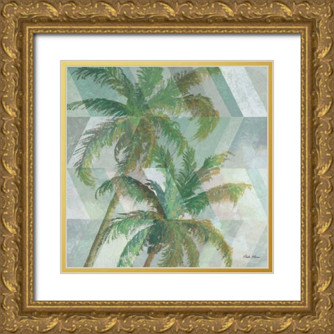Go With Coastal Color I Gold Ornate Wood Framed Art Print with Double Matting by Marcon, Michael
