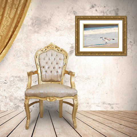 See the Seagull Gold Ornate Wood Framed Art Print with Double Matting by Bryant, Susan