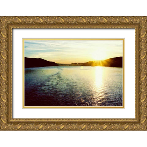 From Afar Gold Ornate Wood Framed Art Print with Double Matting by Bryant, Susan