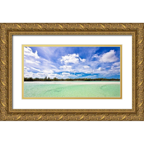 Perspective from Waves Gold Ornate Wood Framed Art Print with Double Matting by Bryant, Susan