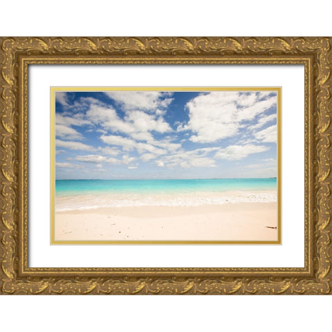 Beach Perspective Gold Ornate Wood Framed Art Print with Double Matting by Bryant, Susan