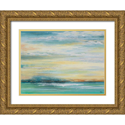 Misty Morning Gold Ornate Wood Framed Art Print with Double Matting by Pinto|Patricia
