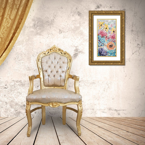Internodes Gold Ornate Wood Framed Art Print with Double Matting by Coolick, Ann Marie