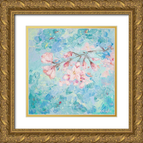 Yoshino Cherry Blossom II Gold Ornate Wood Framed Art Print with Double Matting by Coolick, Ann Marie