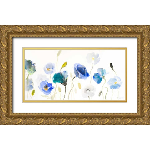 Poppy Line up Gold Ornate Wood Framed Art Print with Double Matting by Loreth, Lanie