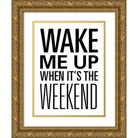 Weekend Desserts I Gold Ornate Wood Framed Art Print with Double Matting by SD Graphics Studio