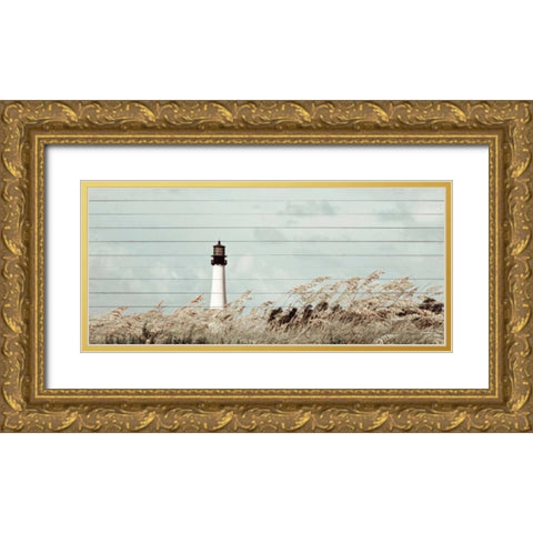 Let The Winds Blow Gold Ornate Wood Framed Art Print with Double Matting by Peck, Gail