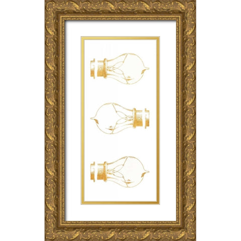 Shine and Illuminate Panel Gold Ornate Wood Framed Art Print with Double Matting by SD Graphics Studio