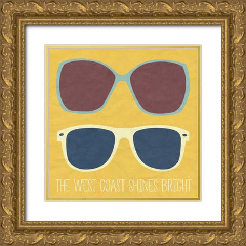 West Coast II Gold Ornate Wood Framed Art Print with Double Matting by Studio, SD Graphics
