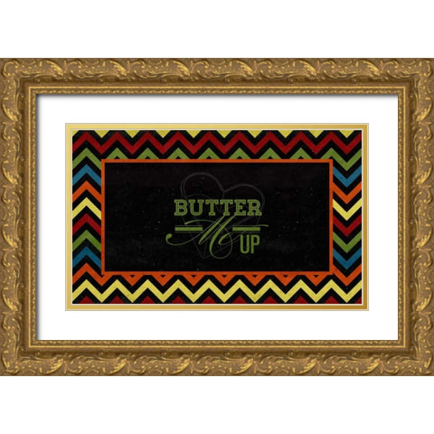 Butter Me Up Gold Ornate Wood Framed Art Print with Double Matting by Studio, Sd Graphics