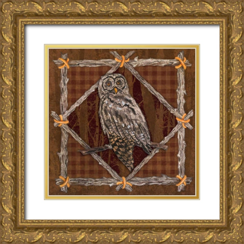 Elements of Nature I Gold Ornate Wood Framed Art Print with Double Matting by Baliko, Linda