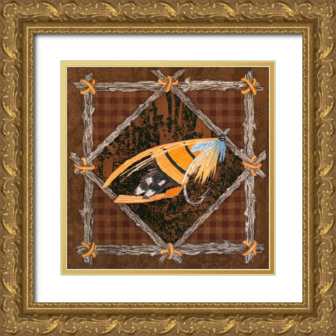 Elements of Nature VI Gold Ornate Wood Framed Art Print with Double Matting by Baliko, Linda