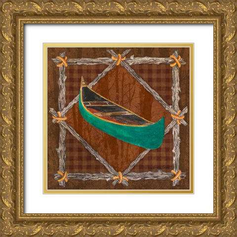 Elements of Nature IV Gold Ornate Wood Framed Art Print with Double Matting by Baliko, Linda