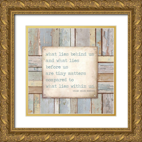 Tiny Matters Gold Ornate Wood Framed Art Print with Double Matting by Medley, Elizabeth