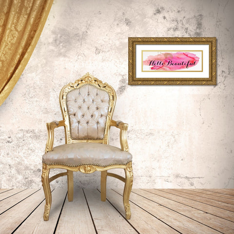 Beautiful and Gorgeous I Gold Ornate Wood Framed Art Print with Double Matting by SD Graphics Studio