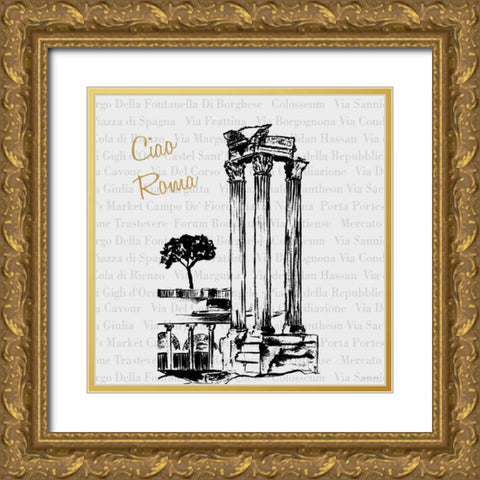 Travel Pack III Gold Ornate Wood Framed Art Print with Double Matting by Biscardi, Nicholas